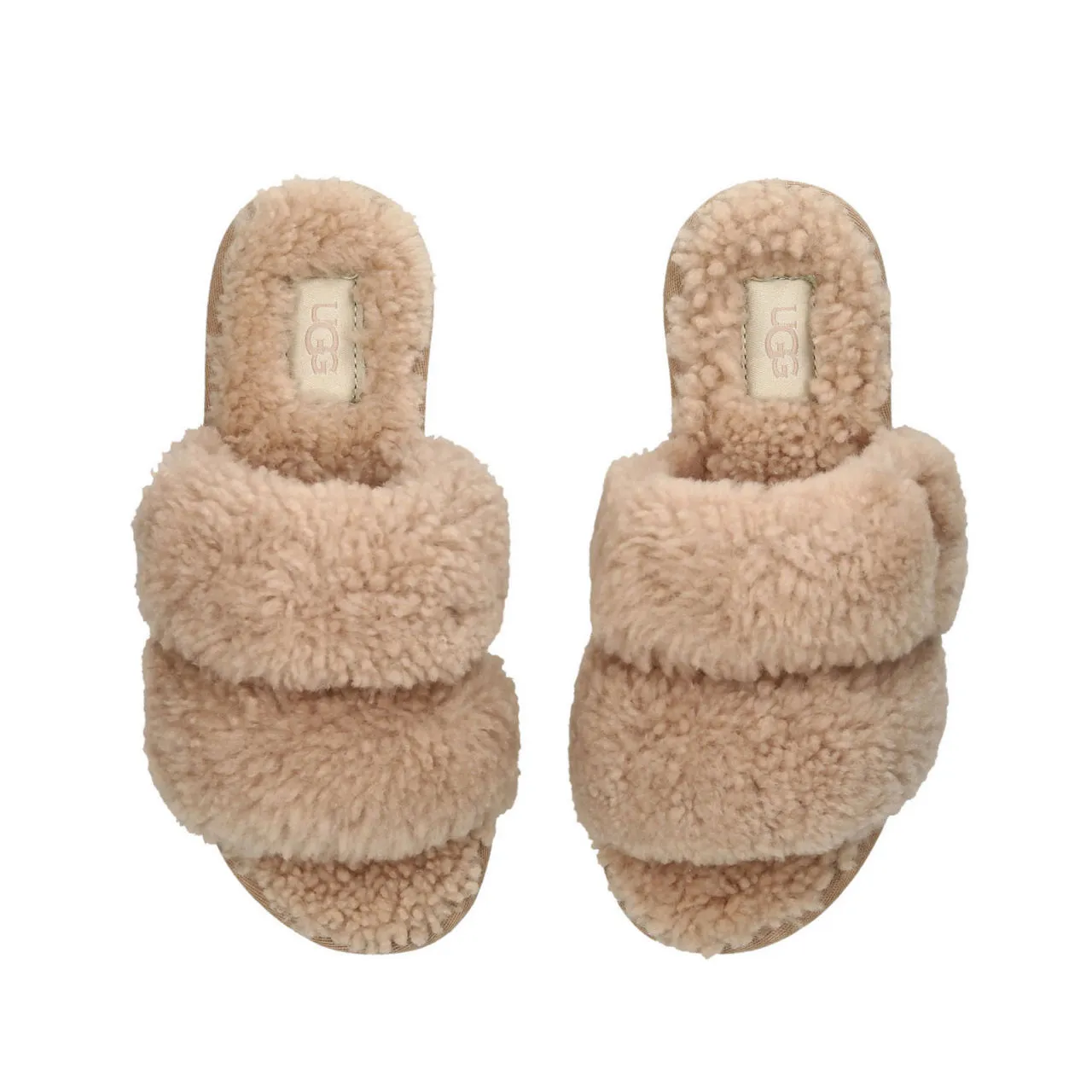 UGG Maxi Curly Scuffetta Slippers - Brown