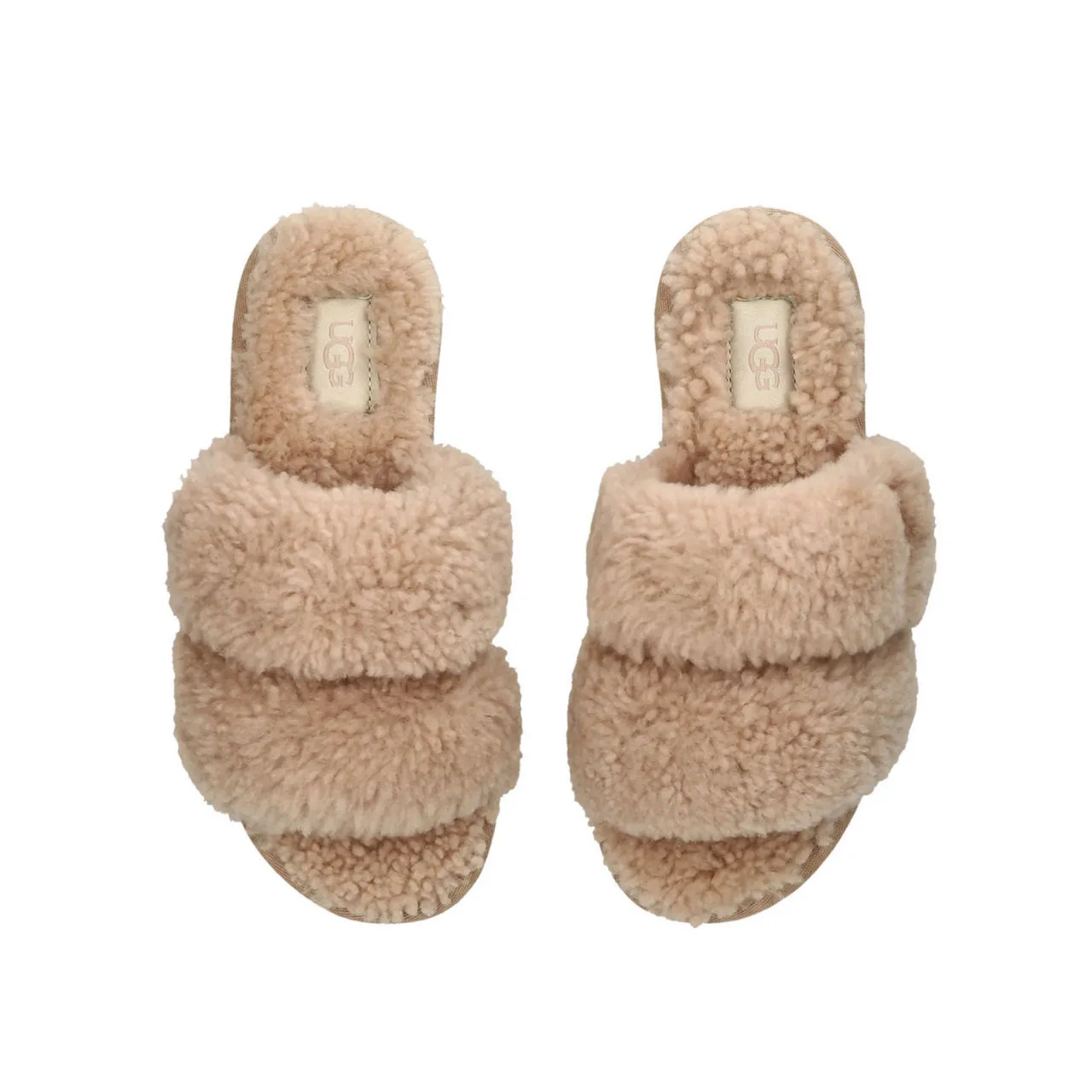 UGG Maxi Curly Scuffetta Slippers - Brown