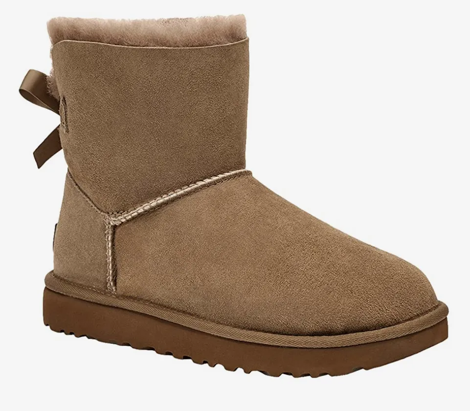 Ugg - Womens Mini Bailey Bow II Boot (Hickory)