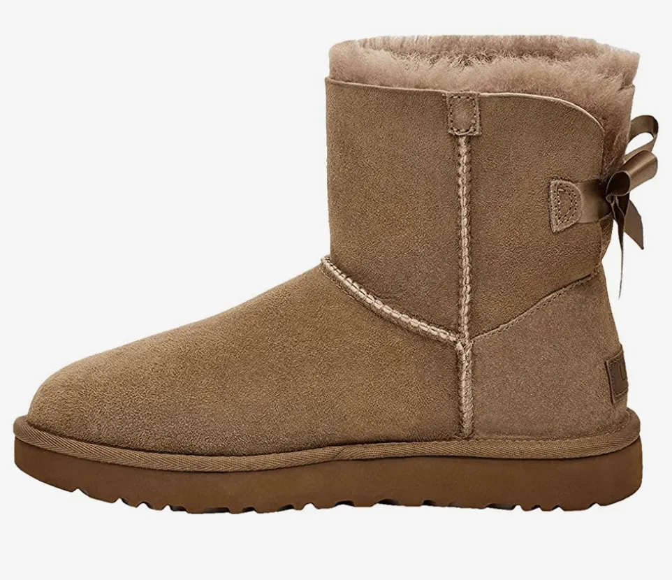 Ugg - Womens Mini Bailey Bow II Boot (Hickory)