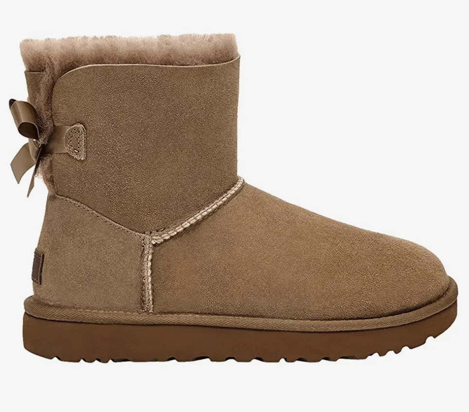 Ugg - Womens Mini Bailey Bow II Boot (Hickory)