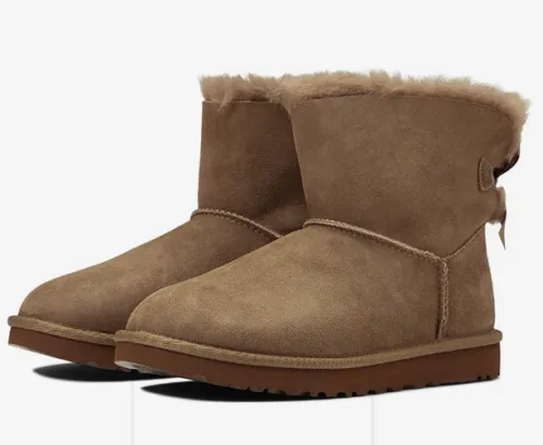 Ugg - Womens Mini Bailey Bow II Boot (Hickory)