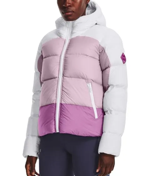 UNDER ARMOUR CGI Down Blocked Daunen-Jacke warme Damen Winter-Jacke mit 700er Allied Entendaunen-Isolierung atmungsaktiv und was