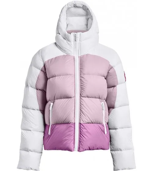 UNDER ARMOUR CGI Down Blocked Daunen-Jacke warme Damen Winter-Jacke mit 700er Allied Entendaunen-Isolierung atmungsaktiv und was