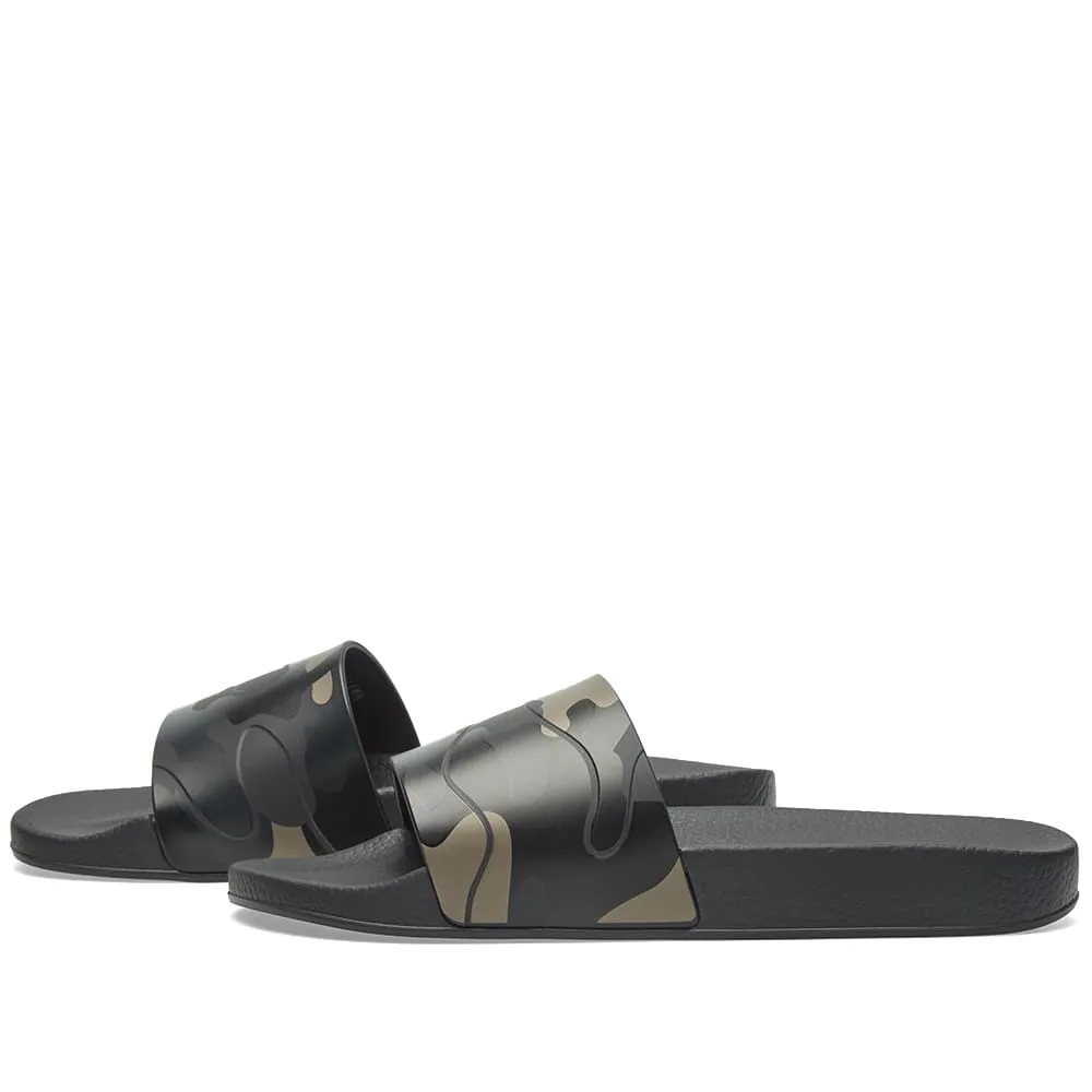 Valentino Camo SlideBlack & Gunmetal