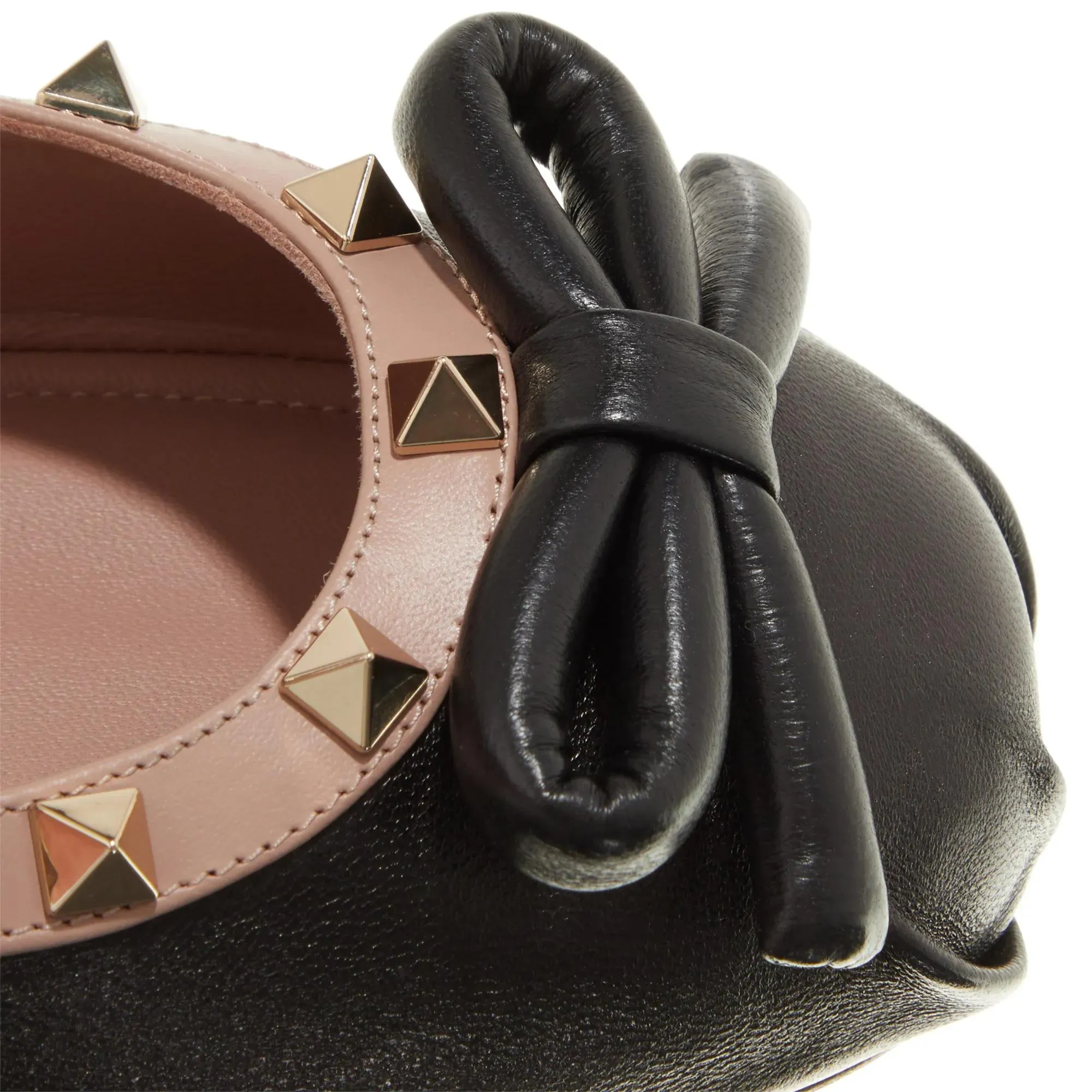 Valentino Garavani  Ballerina Rockstud Nero / Rose