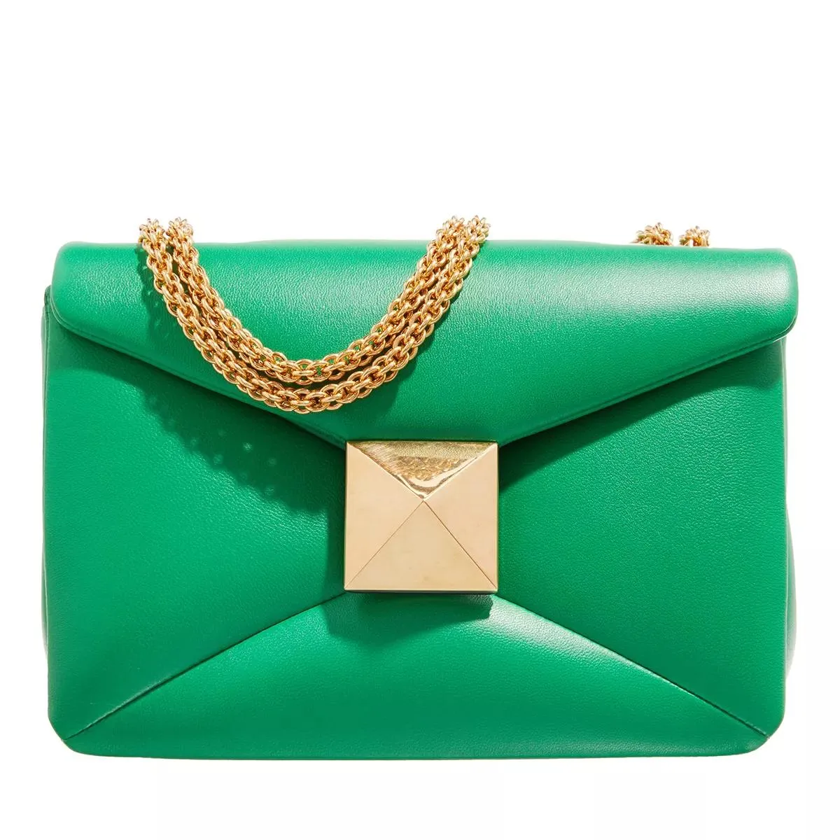 Valentino Garavani  One Stud Shoulder Bag Green