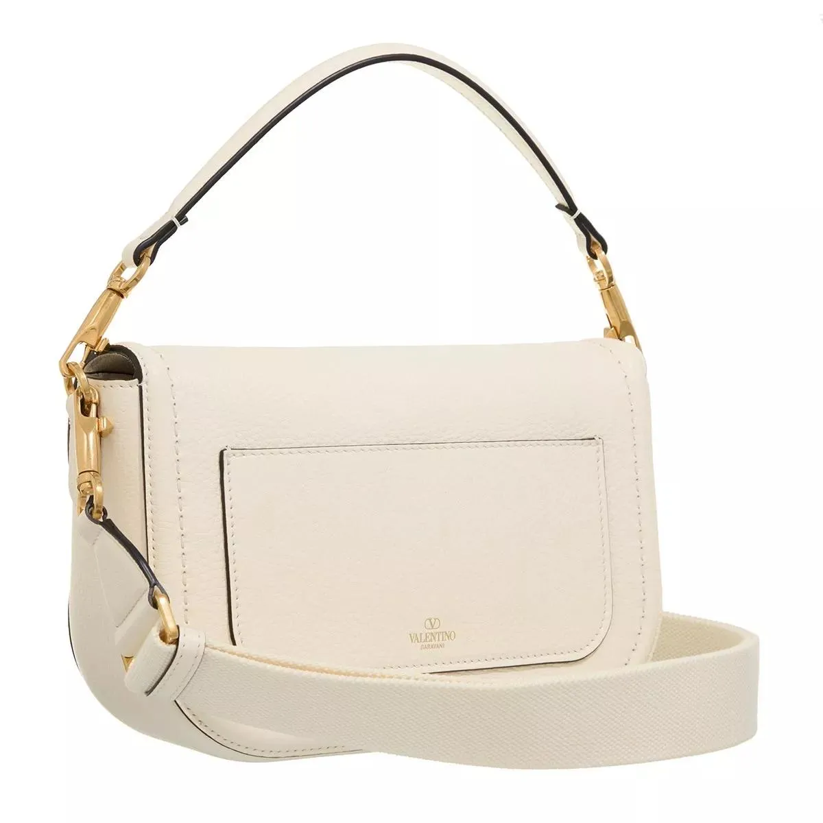 Valentino Garavani  Shoulder Bag Alltime Brass Logo Ivory