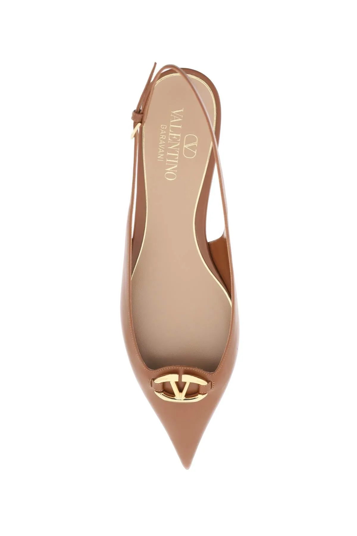 Valentino garavani slingback vlogo ballerina 4W0S0IY1EEY TOBACCO