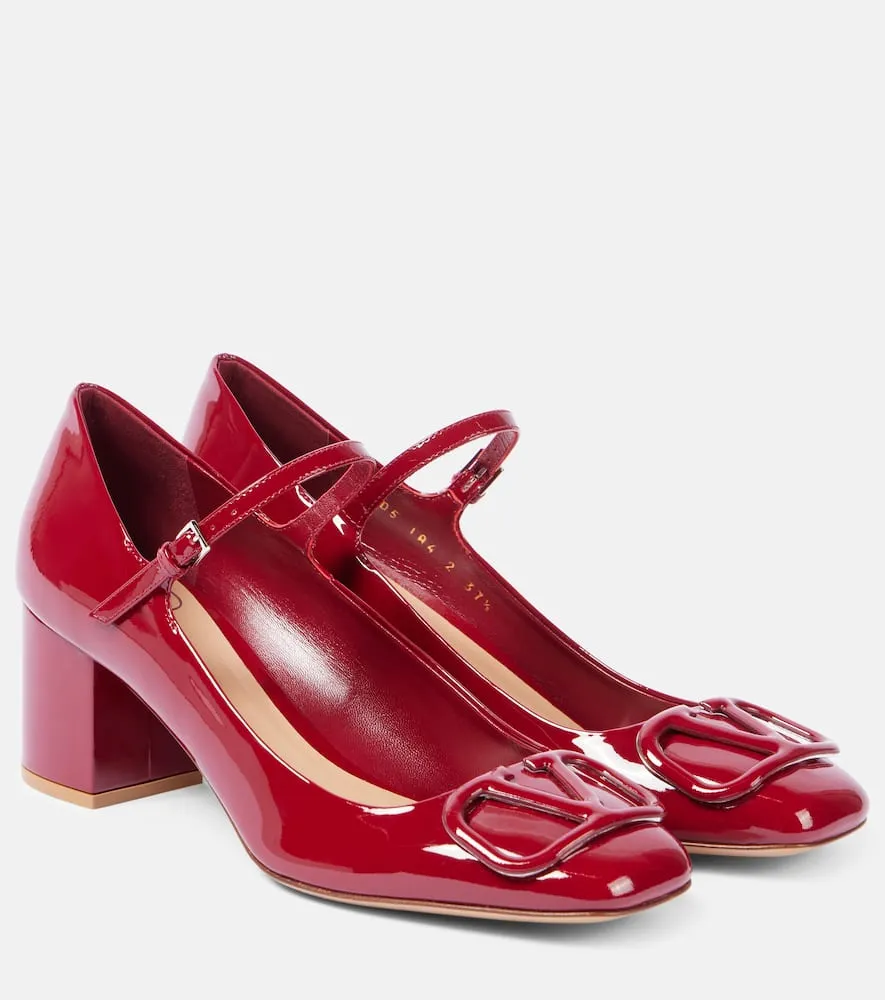 Valentino Garavani VLogo Signature leather Mary Jane pumps