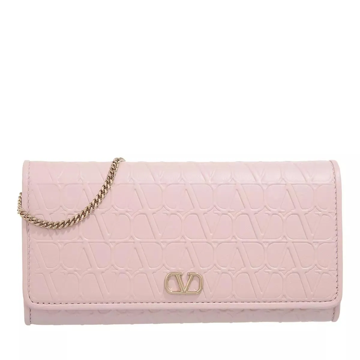 Valentino Garavani  Wallet on Chain Rose Quartz