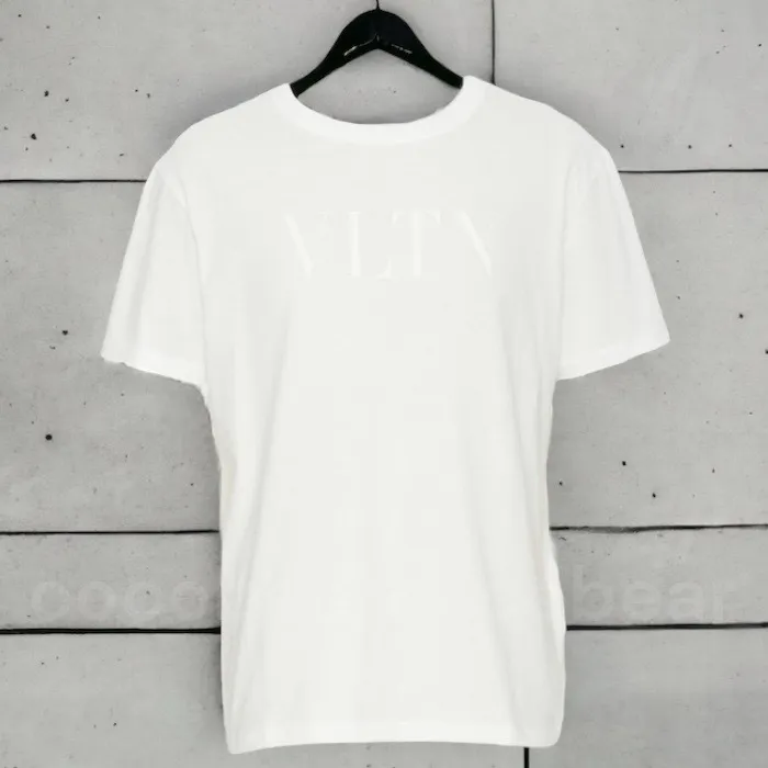 VALENTINO  |Street Style Plain Cotton Short Sleeves Logo Luxury T-Shirts