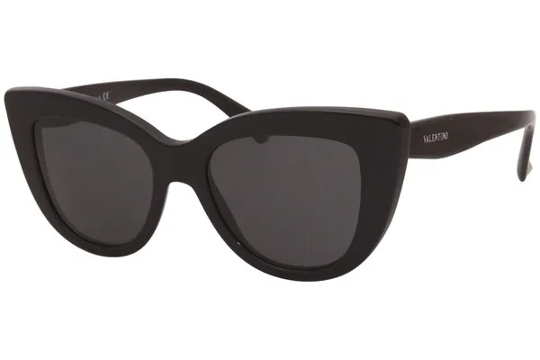 Valentino Sunglasses Women's VA4025 5001/87 Black/Smoke 51-18-140mm