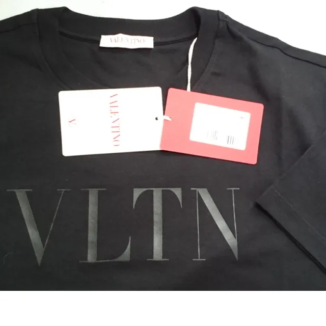 VALENTINO  |Unisex Street Style Cotton Short Sleeves Logo Luxury