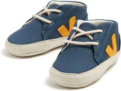 VEJA Kids organic-cotton pre-walkers Blue