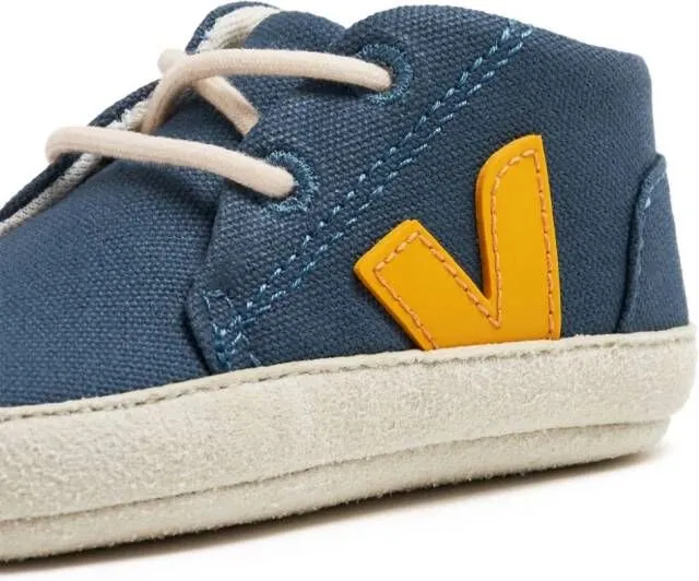 VEJA Kids organic-cotton pre-walkers Blue