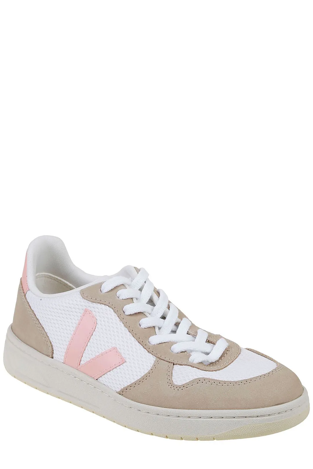 Veja Round Toe Lace-Up Sneakers