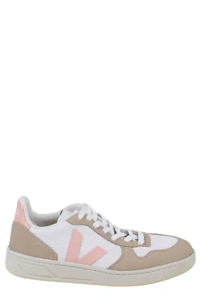 Veja Round Toe Lace-Up Sneakers