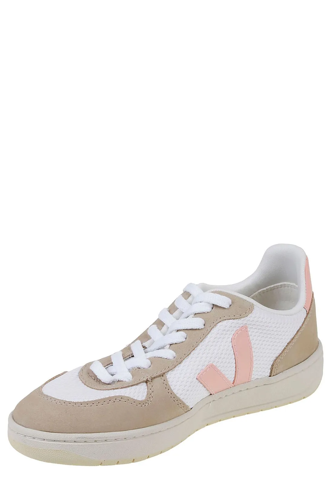 Veja Round Toe Lace-Up Sneakers