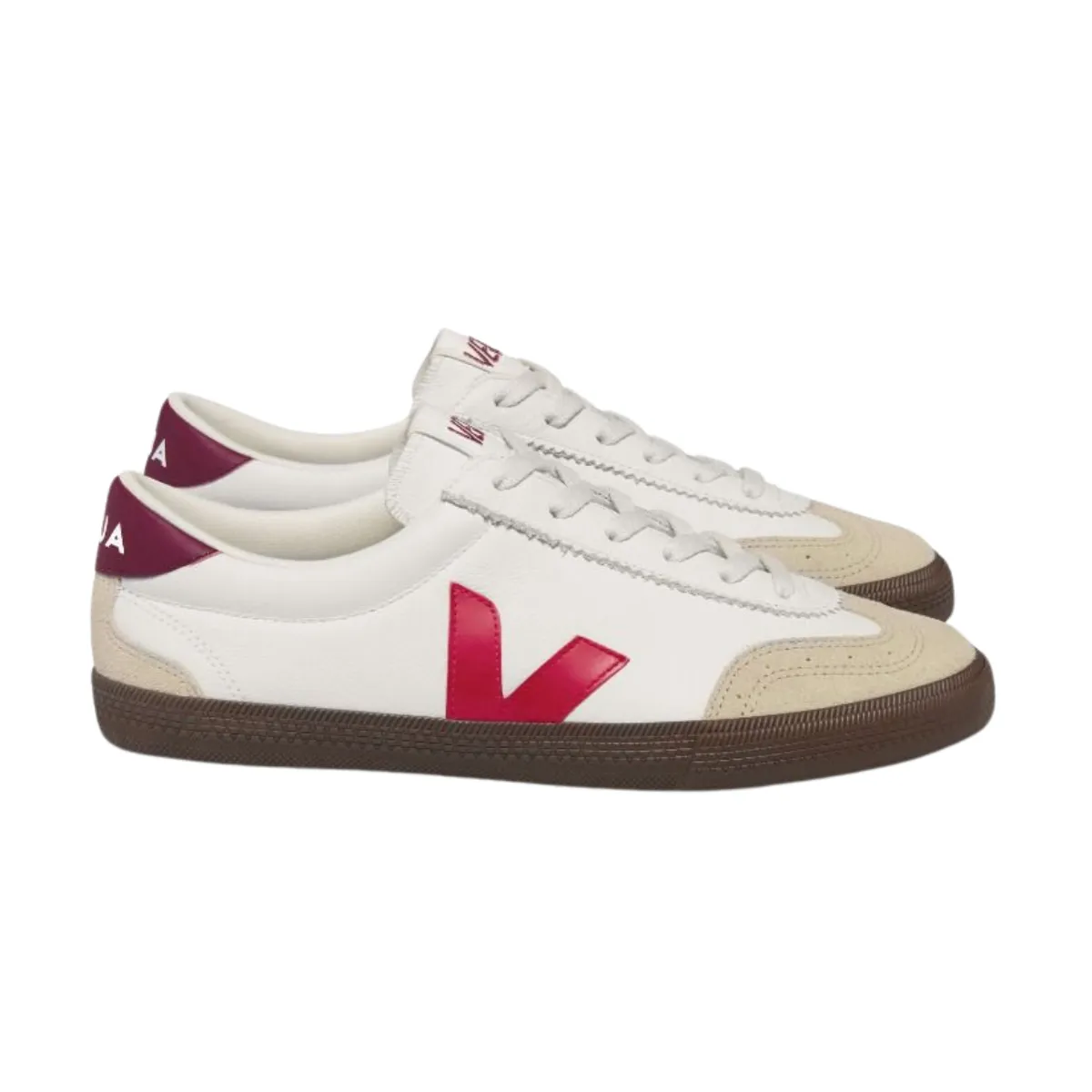 Veja   Volley O.T. Leather White Pekin Bark (men)