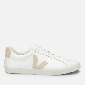 Veja Women's Esplar Leather Low Top Trainers - Extra White/Sable - UK 4 | Coggles