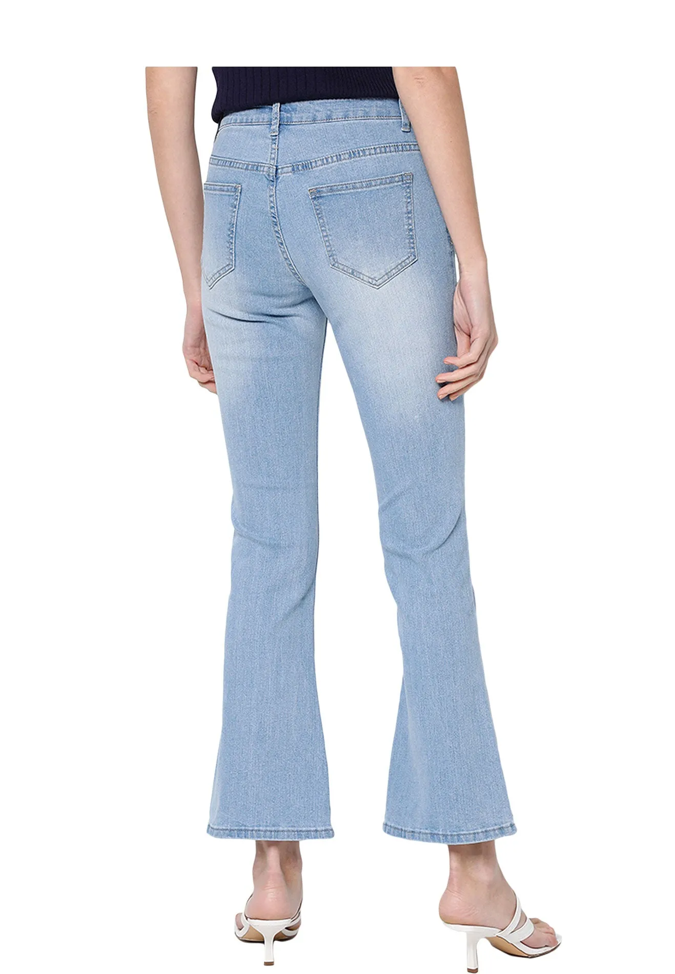 VOIR JEANS Flared Denim Culottes