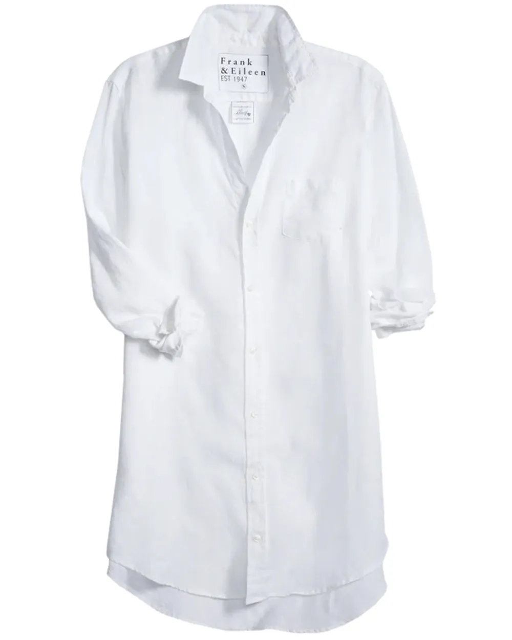 White Linen Mary Shirt Dress