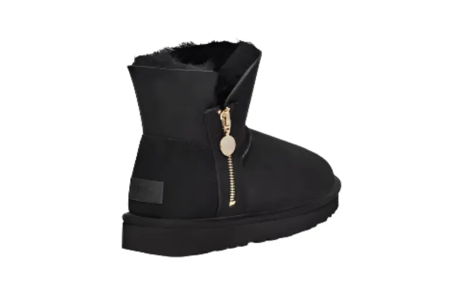 WOMEN'S UGG BAILEY ZIP MINI BOOT | BLACK