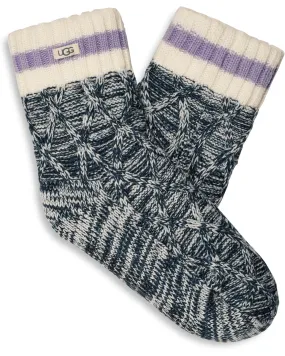 WOMEN'S UGG DEEDEE FLEECE SOCKS | MIDNIGHT / WILD INDIGO