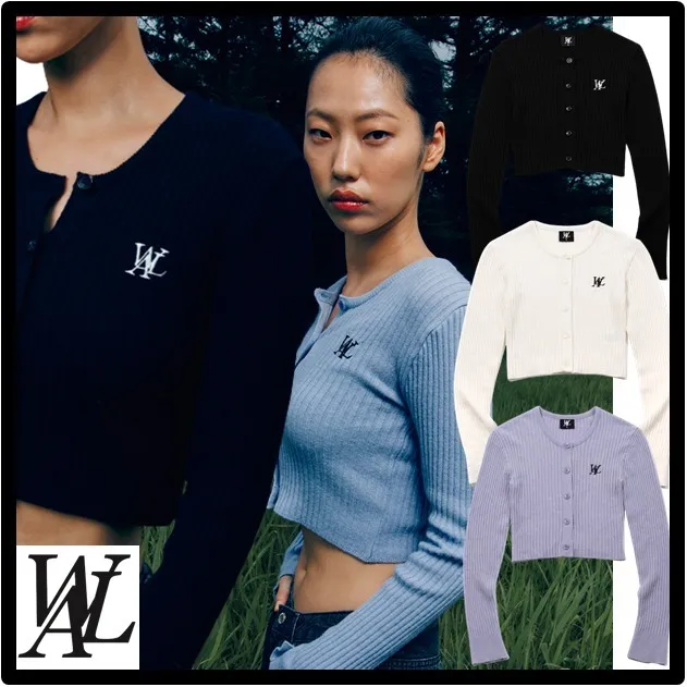 WOOALONG  |Casual Style Unisex Street Style Logo Cardigans